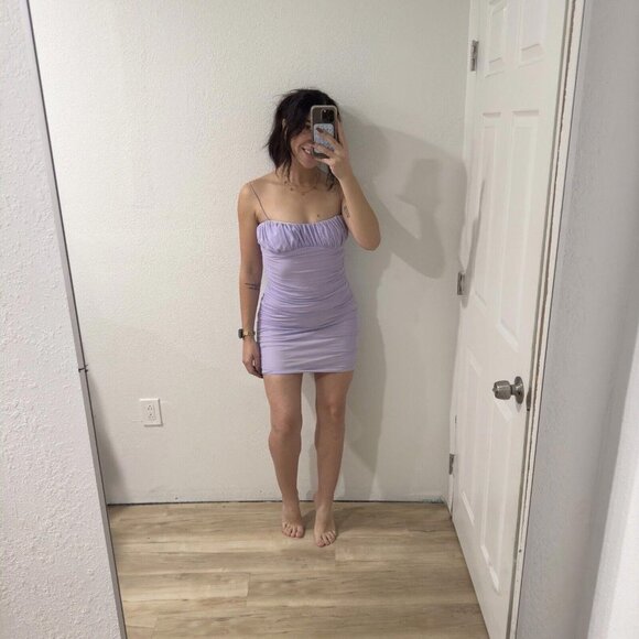 Princess Polly Dresses & Skirts - Princess Polly Spaghetti Strap Mini Dress Womens‎ Size 8 Purple Penney Regular